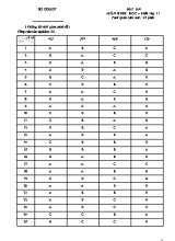 Đáp án đề kiểm tra một tiết giữa Chương III môn Hình học Lớp 11 - Năm học 2018-2019 - Trường THPT Phan Bội Châu